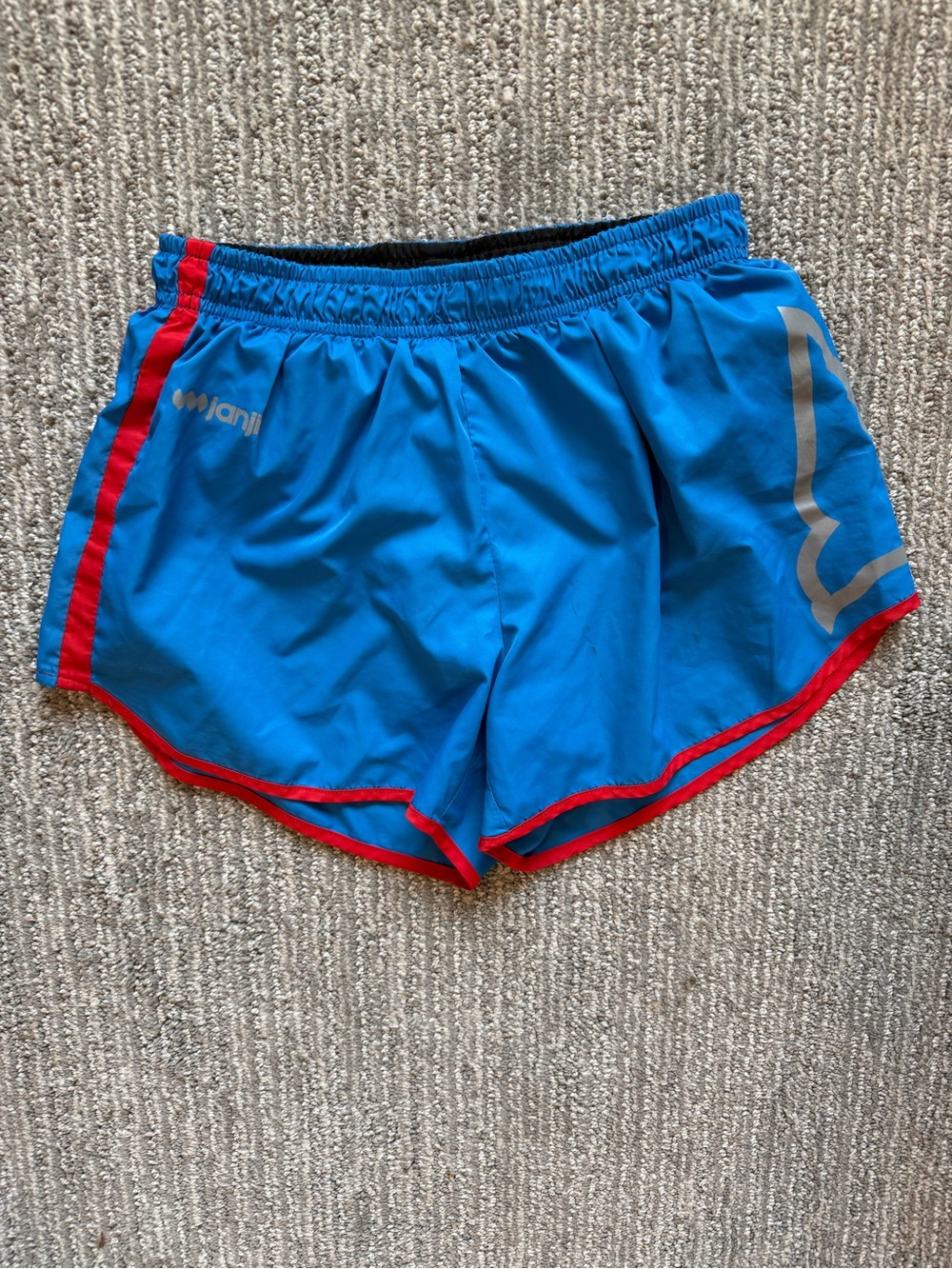 Janji Running Shorts Blue Red Reflective Lightweight Athletic Training Women XS
